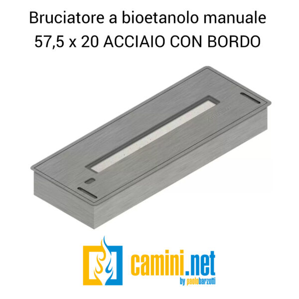 Bruciatore a bioetanolo manuale 57,5x20 - immagine 5