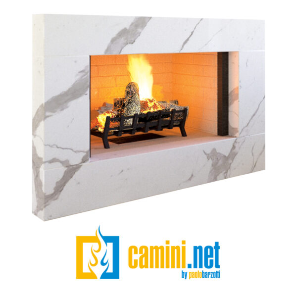 Camino rustico ALIS con rivestimento - immagine 2