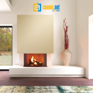 Camino rustico HOMY con rivestimento