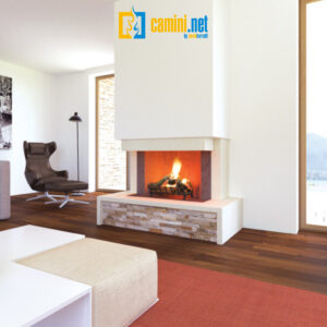 Camino rustico LINEA con rivestimento