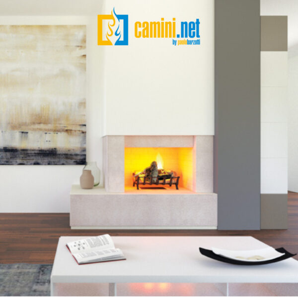 Camino rustico LOFT con rivestimento