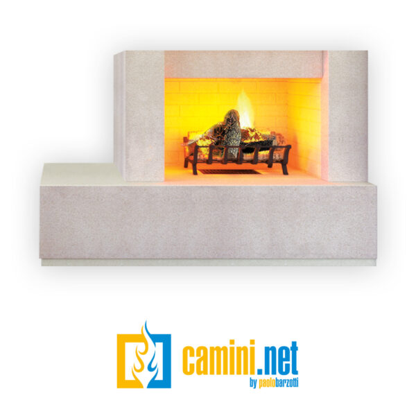 Camino rustico LOFT con rivestimento - immagine 2