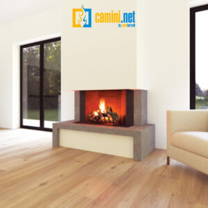 Camino rustico THAI con rivestimento
