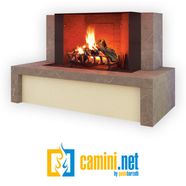 Camino rustico THAI con rivestimento - immagine 2