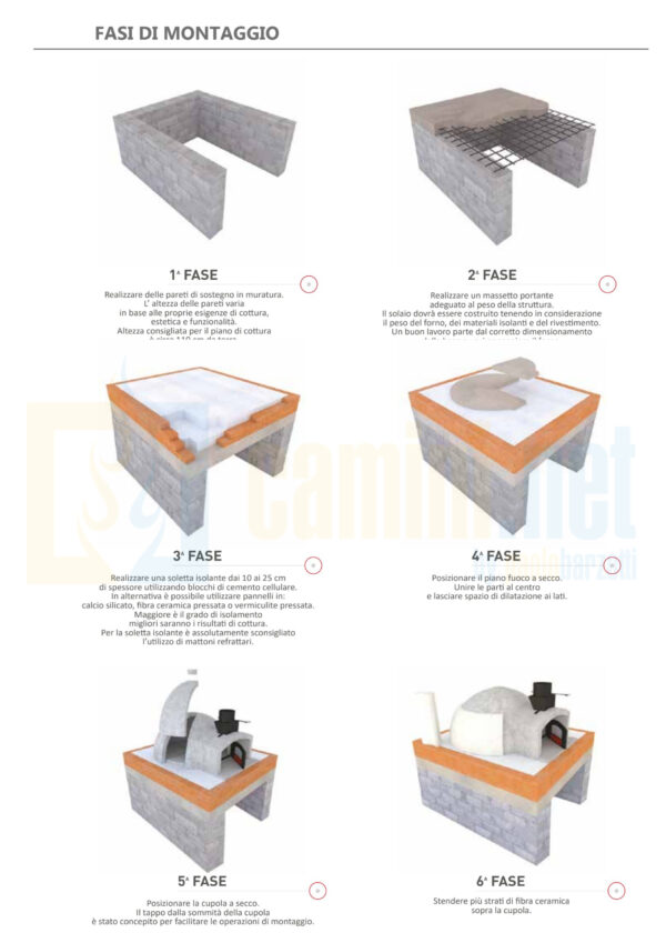 Forno a legna Gusto 80 Super da 4/6 pizze - immagine 2