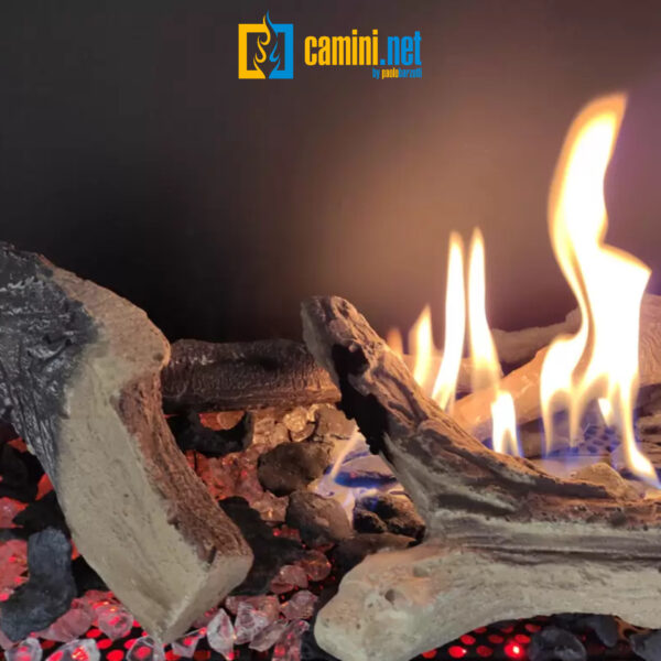 Camino a gas senza canna fumaria Clear X 110 frontale - immagine 2
