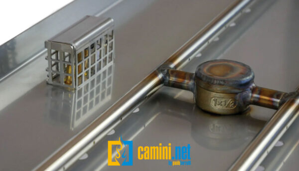 Braciere a gas outdoor rettangolare 100x30 da incasso - immagine 7