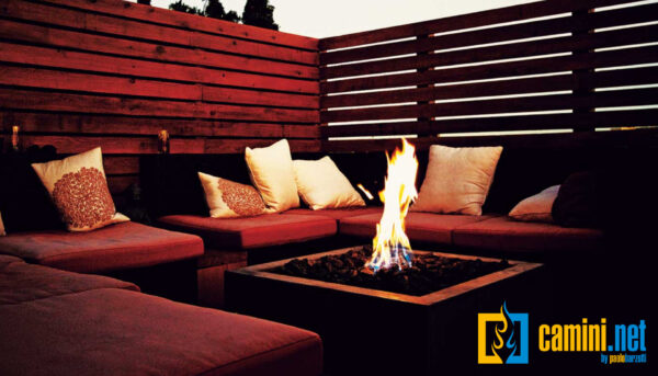 Braciere a gas outdoor quadrato 60x60 da incasso - immagine 3