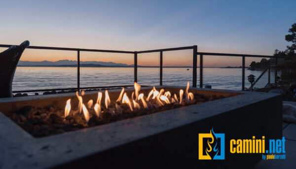 Braciere a gas outdoor rettangolare 100x30 da incasso - immagine 3