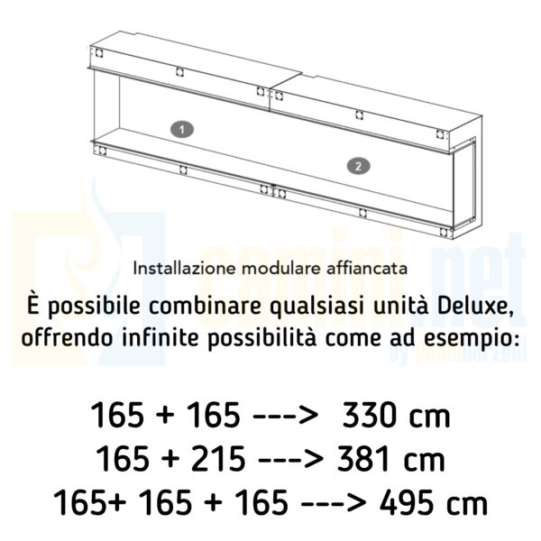 Camino elettrico modulare Deluxe 165 - immagine 3