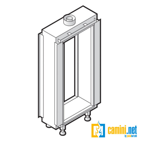 Camino a gas indoor o outdoor Cielo 73 M BIFACCIALE - immagine 3