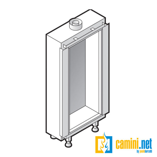 Camino a gas indoor o outdoor Cielo 73 M FRONTALE - immagine 7