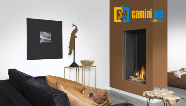 Camino a gas indoor o outdoor Cielo 73 M FRONTALE - immagine 3