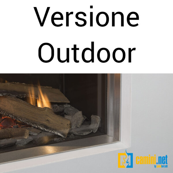 Camino a gas indoor o outdoor Cielo 73 M FRONTALE - immagine 4