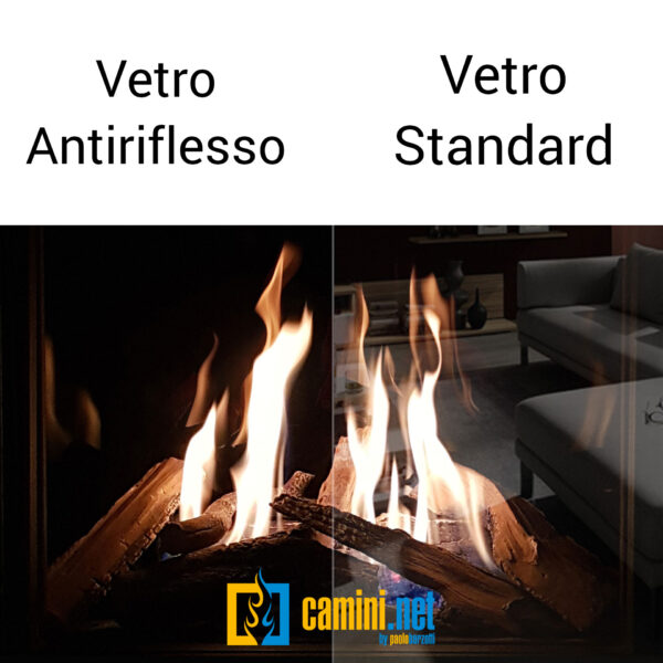 Camino a gas indoor o outdoor Cielo 73 M FRONTALE - immagine 6