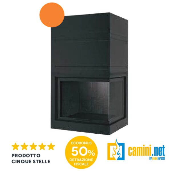 Camino a legna Domus angolare 80 - immagine 2