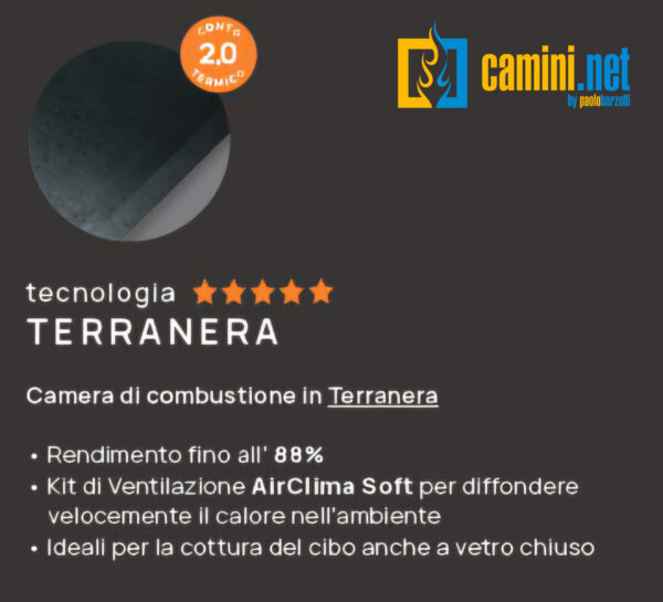Camino a legna Domus angolare 100 - immagine 4