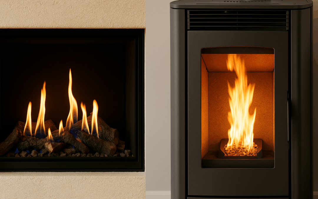 Consumi reali del camino a gas rispetto alla stufa a pellet