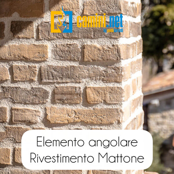Angolo in pietra ricostruita Mattone (7 COLORAZIONI)