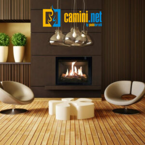 Inserto a gas per camini esistenti modello 74 ventilabile