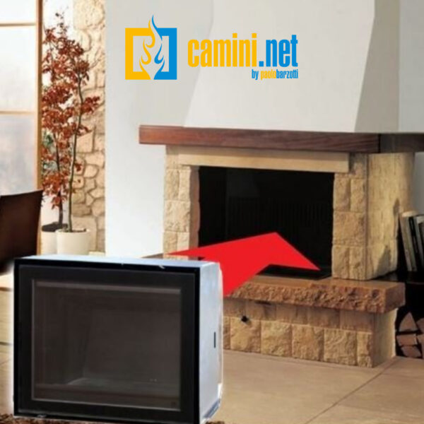 Inserto a gas per camini esistenti modello 68 ventilabile - immagine 4