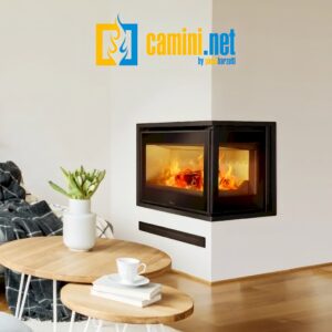 Inserto a legna angolare o trifacciale Adour 60