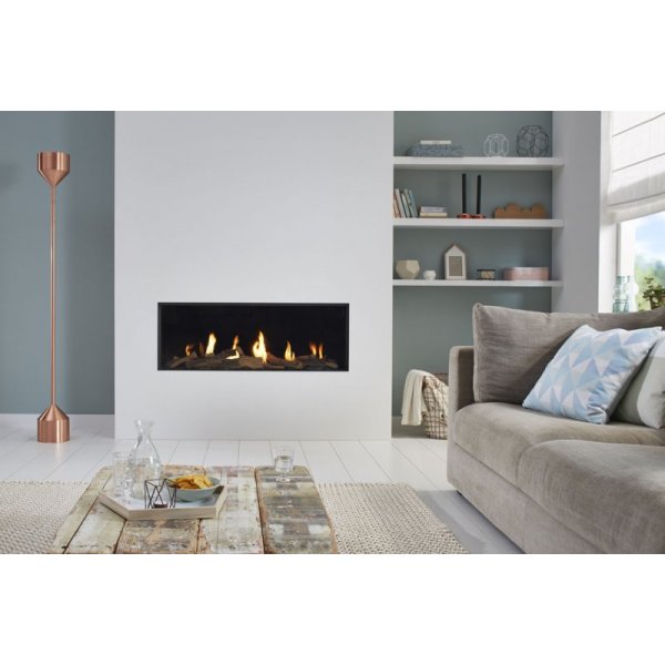 camino a gas frontale