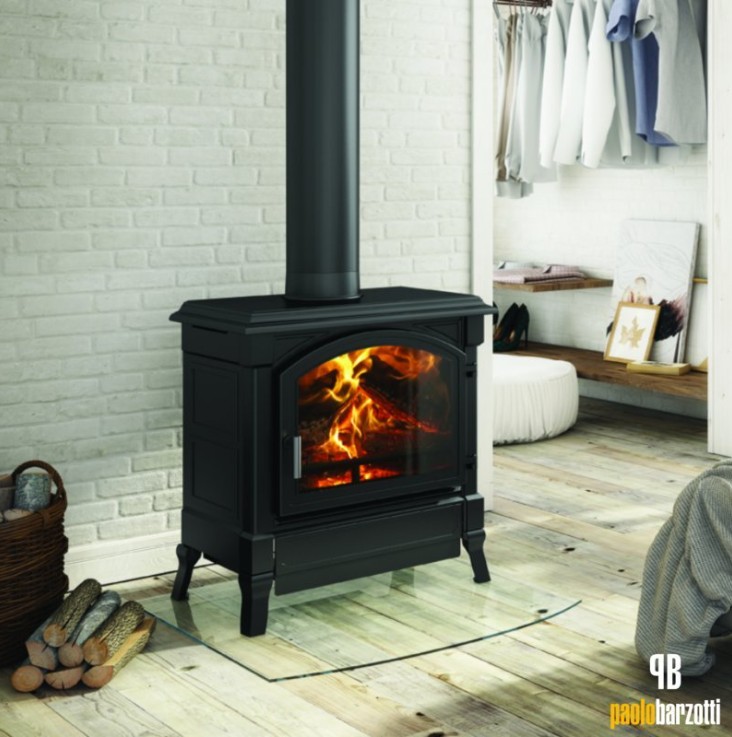 stufa a legna moderna