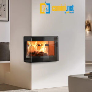 Inserto a legna angolare EFREM 5 STELLE