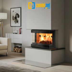 Inserto a legna TRIFACCIALE EFREM 5 STELLE