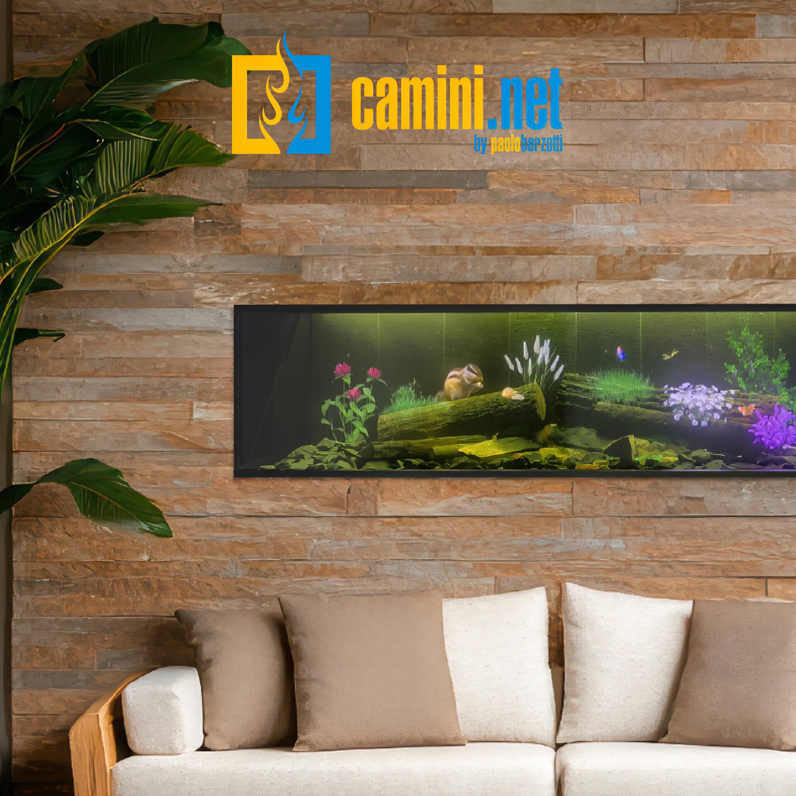 CAMINO ELETTRICO OLOGRAFICO FIRE PLAY FRONTALE - immagine 2