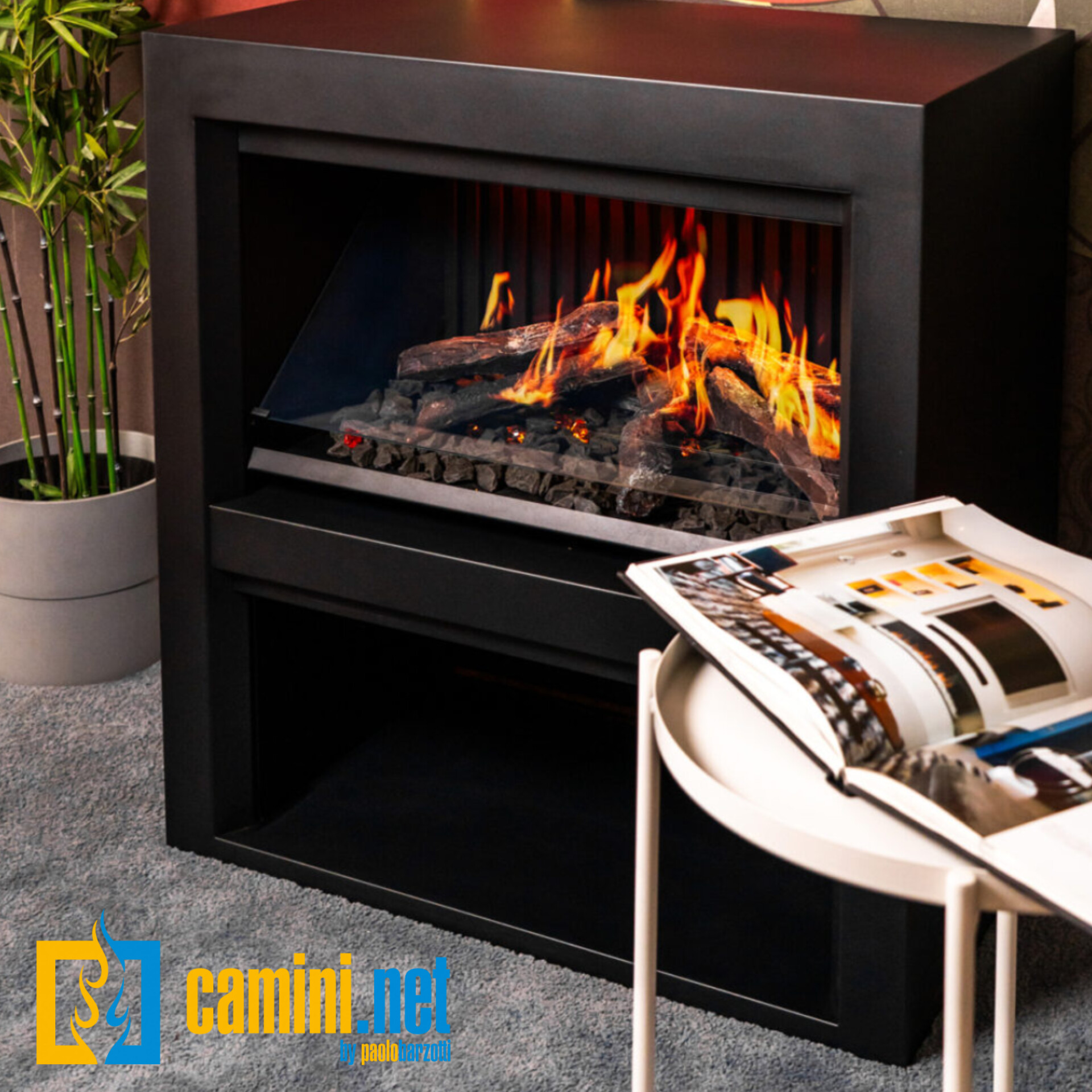 STUFA ELETTRICA OLOGRAFICA MIZAR - immagine 2