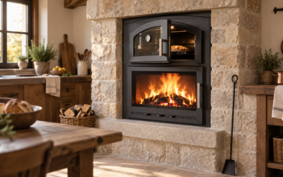 inserto a legna con forno