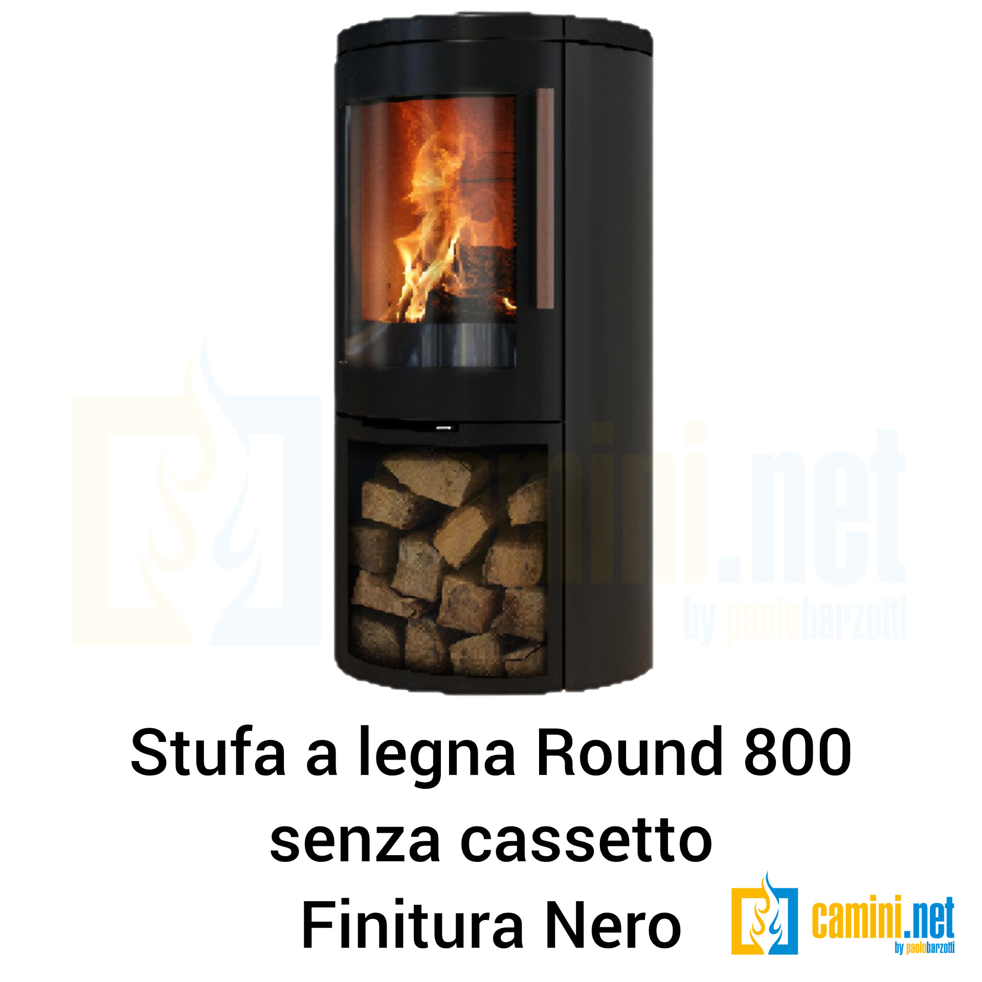 Stufa a legna 800 ROUND 8,1 kW - immagine 5